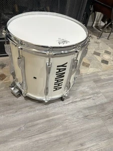 Yamaha 12" x 14" Power Tech Model MS7014 White Triple Flange Marching Snare Drum - Picture 1 of 17