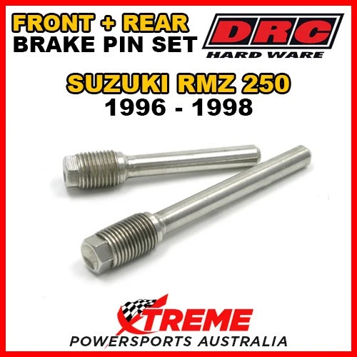 Juego de pasadores de freno delanteros traseros de acero inoxidable DRC para Suzuki RMX250 RMX 250 1996-98 D58-33- Foto 1 de 2