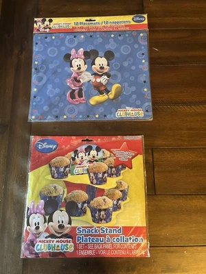 Disney Mickey & Minnie Mouse Paper Placements and Treat Stand - Image 1 of 3