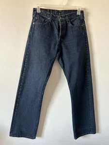 Vtg Levi's 501 Jeans Men's Tag: 32x32 Measures: 30x31 Deep Dark Blue EUC - Picture 1 of 10