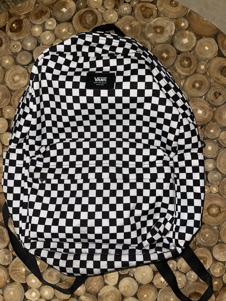 Vans - Old Skool III 22L Checker Black/White Backpack Checkerboard Book Bag A1 - Image 1 of 4