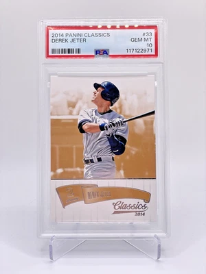 2014 PANINI CLASSICS #33 DEREK JETER YANKEES HOF PSA 10 - Image 1 of 2