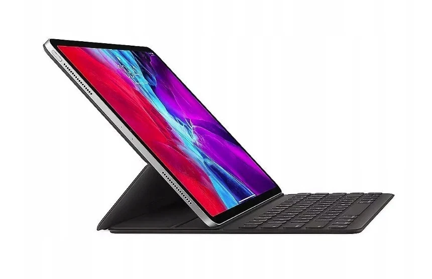 Apple Smart Keyboard Folio KeyboardDock für iPad Pro 12,9 Zoll (DE, 2020) - Schwarz (MXNL2D/A)