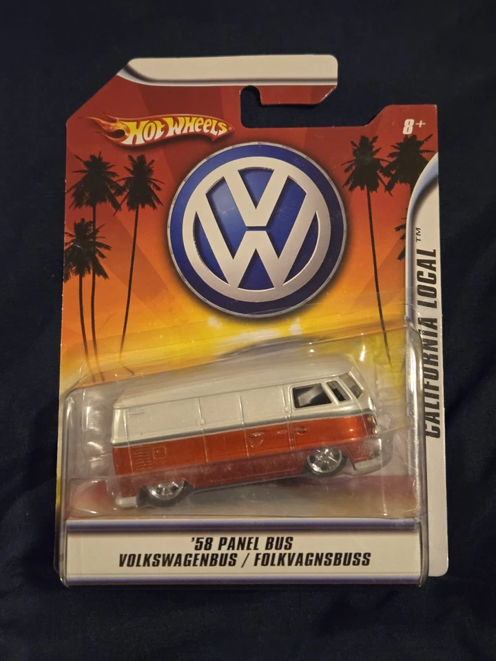 Autobús panel Hot Wheels 1958 Volkswagen. California local. Escala 1:50 Foto 1 de 3