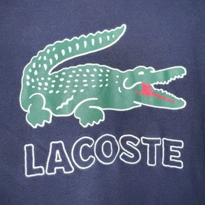 Lacoste Hoodie Mens Sz 3XL Blue Big Logo Pullover Sweatshirt Alligator Crocodile - Picture 1 of 8