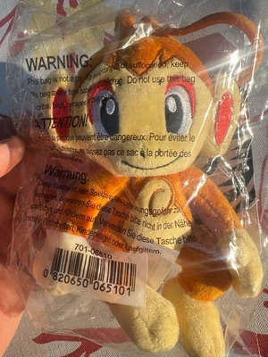 Pokemon Center Chimchar Plush Keychain - Diamond & Pearl - BNWT - Image 1 of 4