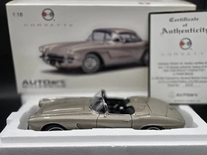 Autoart Millennium 1962 Chevrolet Corvette 1:18 Diecast Car 71101 Fawn Beige - Picture 1 of 19