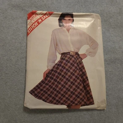 Stitch 'N Save 8208 Misses Skirt Sewing Pattern Sz 12-16 UNCUT 1980s Vintage - Image 1 of 4