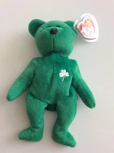 TY Beanie Babys "Erin" Kleeblatt selten Vintage Handmade in China - Bild 1 von 8