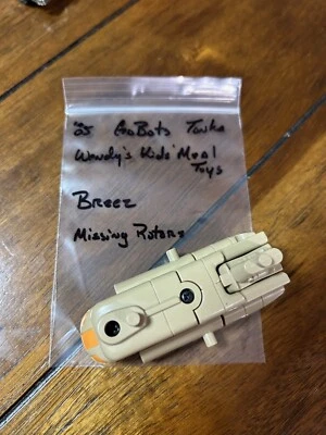 1985 GoBots - Wendy's Kids' Meal Toys - Breez, missing rotors - Image 1 of 2