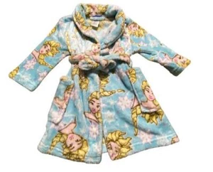 Frozen Disney Girls Elisa Fleece Robe Blue/Yellow (Size: 2T) - Picture 1 of 3