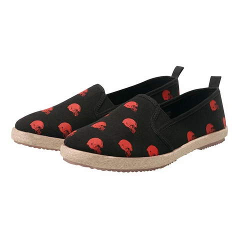 FOCO NFL Women's Cleveland Browns Espadrille Canvas Shoe Cover