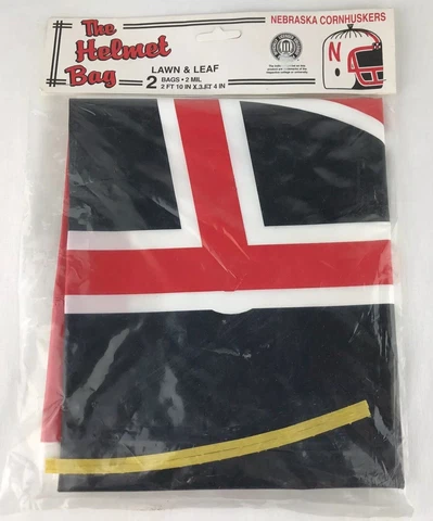 Nebraska Cornhuskers Lawn Leaf Bag Set of 2 The Helmet Bag Lawn Decoration Cover