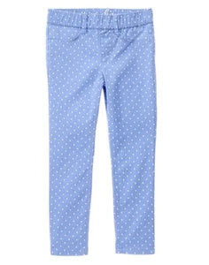 NWT Gymboree wildflower weekend Girls pull on pants Blue Polka Dots 6,8,10 - Picture 1 of 1