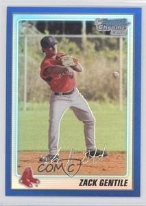 2010 Bowman Chrome Prospects Blue Refractor /250 Zach Gentile #BCP62