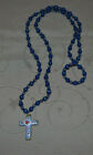 Milefiori Rosenkranz, mehrfarbig Perlen, Beten, Kreuz, Kette mit Kreuzanhnger