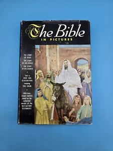 The Bible in Pictures 1952 Ralph Kirby HBDJ Greystone Press Graphic Novel Bible - Foto 1 di 13
