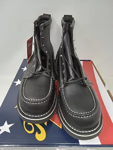Thorogood Boots Black Maxwear Wedge 814-6206 Soft Toe MADE IN USA NIB Ships FREE - Picture 1 of 10