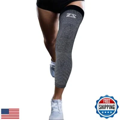 Manga de compresión de pierna completa Zensah - Soporte largo de longitud completa para muslo, rodilla Foto 1 de 4