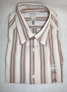 Concepts By Claiborne Shirt Size XLT Multi-Color Stripe Button Dress  - Picture 1 of 5