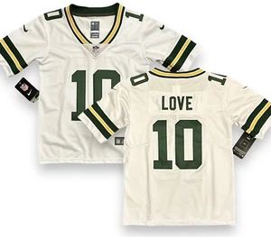Youth Jordan Love Green Bay Packers White Nike Jersey - Stitched & Embroidered - Picture 1 of 5
