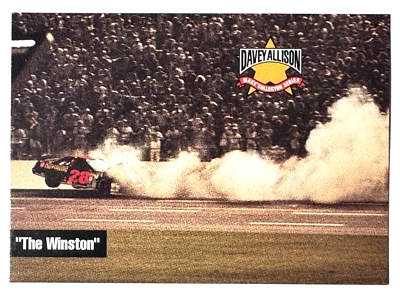 HOF'er DAVEY ALLISON 1993 Maxx Collector Series THE WINSTON CRASH TEXACO CAR #9 - Image 1 of 2