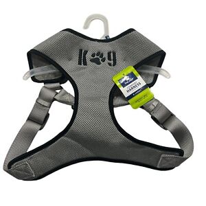 Top Paw Dog Harness Size XL 33"-39" Adjustable Comfort Neoprene Gray Black NEW