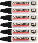 Artline 5109A Whiteboard Drywipe Marker Pens Thick Chunky Broad Dry Wipe 6 Pack