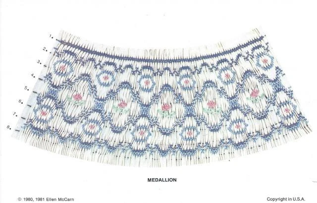 New MEDALLION Smocking Plate Children's Sewing Pattern  # 11 - Image 1 of 1