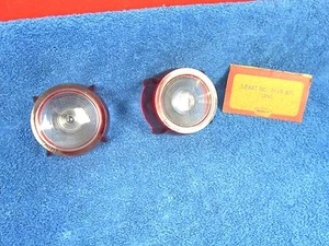 1957 DODGE CAR ROYAL LANCER REVERSE BACKUP LIGHT LAMP LENSES PAIR NOS MOPAR  617 - Picture 1 of 8
