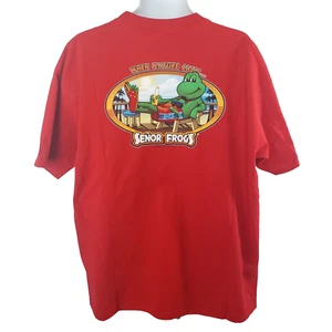 Camiseta Senor Frogs Para Hombre XXL Roja Gráfica Doble Cara Nueva Sin Etiquetas - Imagen 1 de 11