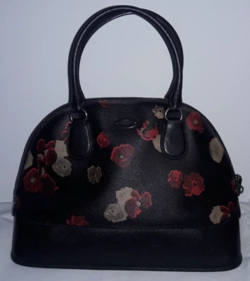 Auténtico Bolso Cartera Coach Cúpula Floral Flor PVC Cuero F37059 Multi Foto 1 de 4
