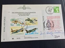 1989 STAMP COVER,75th ANNIV. OF NO.6 SQUADRON,SIGNED AIR MARSHAL CROWLEY-MILLING