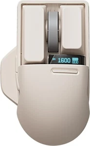 Wireless Mouse with USB receiver, Bluetooth, 4000 DPI with OLED Screen - Picture 1 of 5