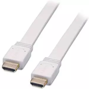 LINDY Premium 5m Flat White Standard HDMI Cable - Picture 1 of 1