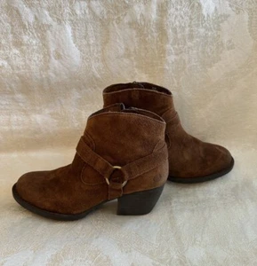 Damen Born Halbstiefel Gr. 8,5 8,5M Euro 40 braun Wildleder Leder Stiefel - Bild 1 von 7