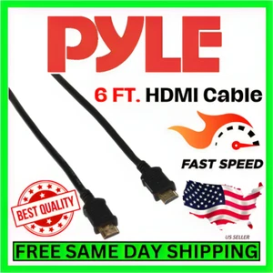 6 Foot High Speed HDMI to HDMI Cable Premium 1080P Best Audio Video Digital Kit - Picture 1 of 2