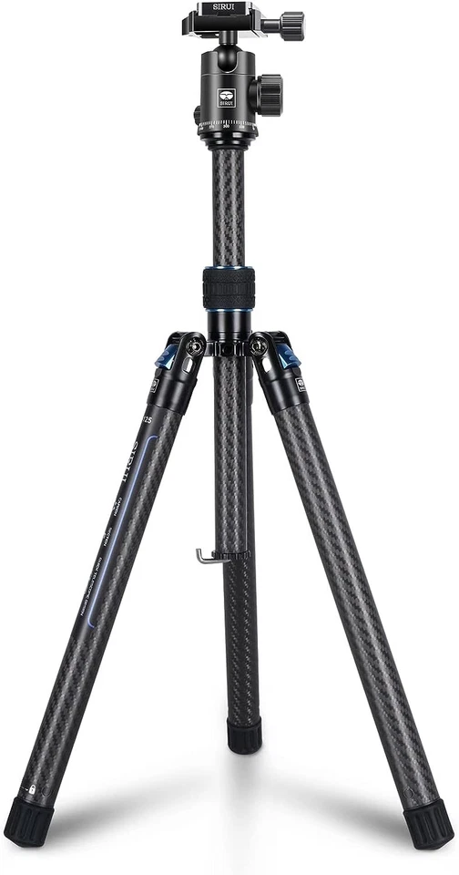 Sirui AT-125+E-10 Carbon Fiber Traveler XII Tripod w/ E-10 Ball Head 17 LB Load - Image 1 of 4