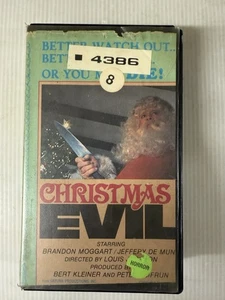 Christmas Evil VHS Rare Horror Saturn Video Holiday Horror - Picture 1 of 5