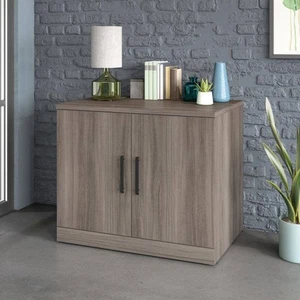 Affirm Hudson Elm Accent Storage Cabinet with 2-Doors and Melamine Top - Picture 1 of 9