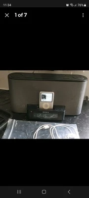 iPod Nano 4GB 3rd Generation Silver MP3 + Sony Docking Dream Machine SEE DESCRIP - Image 1 of 4