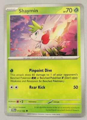 Shaymin Pokemon SV05: Temporal Forces 013/162 LP - Image 1 of 4