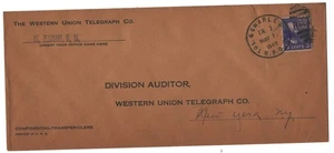 3 WESTERN UNION TELEGRAPH CO.POSTAL COVER WITH R.P.O. POSTMARKS 1940 - Picture 1 of 3