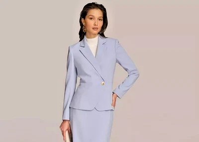 Donna Karan New York Women's Trendy One-Button Blazer Formal Chic Jacket 14 - Image 1 of 4