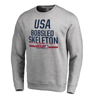 Sudadera Fanatics USA Olympic Bobsled & Skeleton Team Base Gris Talla Grande Foto 1 de 4