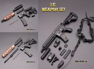 Mini Times 1/6 HK416 M4 Rifle Gun Model for 12'' Action Figure Soldier Toy - Picture 1 of 18