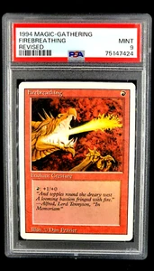 1994 Magic the Gathering Revised Red FireBreathing PSA 9 *Only 19 Graded Higher* - Picture 1 of 12