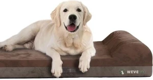Hundebett, Orthopädisches Hundebett mit Kissen Dick Gel Memory Schaum, abnehmbarer Bezug & - Bild 1 von 25