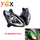 Motorycle Front Headlight Headlamp Assembly For Kawasaki Ninja 650 Er6f 2012-16