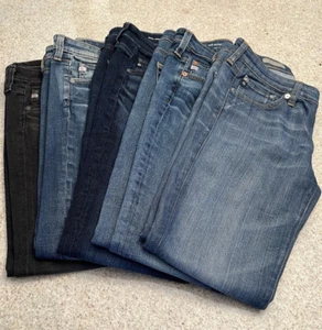 Lot Of 5 AG Adriano Goldschmied Legging Ankle & Cigarette Leg Jeans (27) - Picture 1 of 17